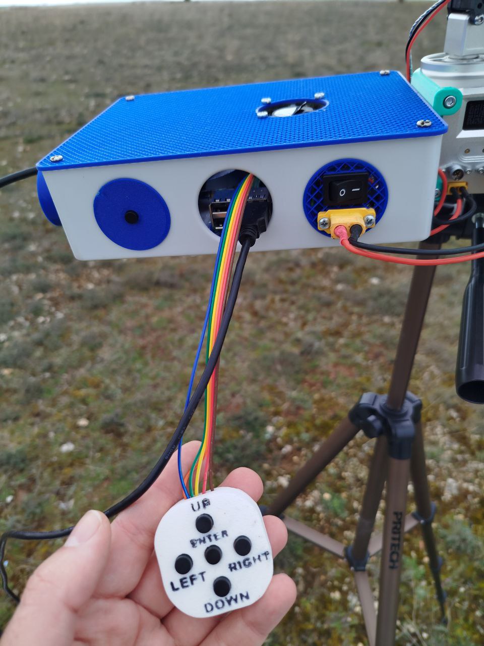 General view of the joystick